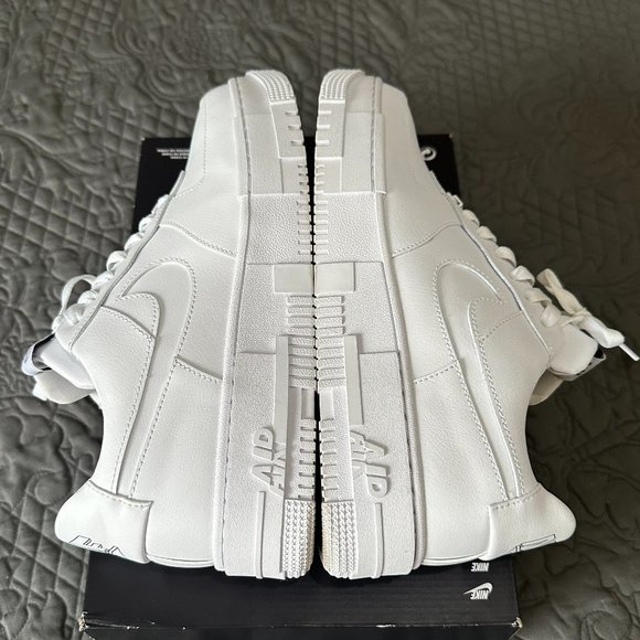 Nike Air Force 1 Pixel Low Triple White AF1 Women 12 Men 10.5 - Picture 3 of 8